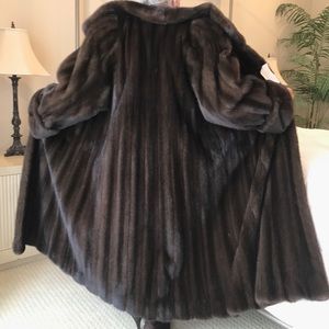 Mahogany Mink fur coat